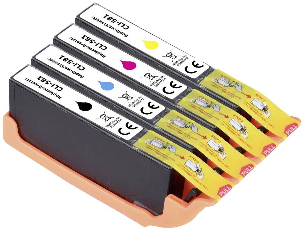 Renkforce Druckerpatrone ersetzt Canon CLI-581BK, CLI-581C, CLI-581M,