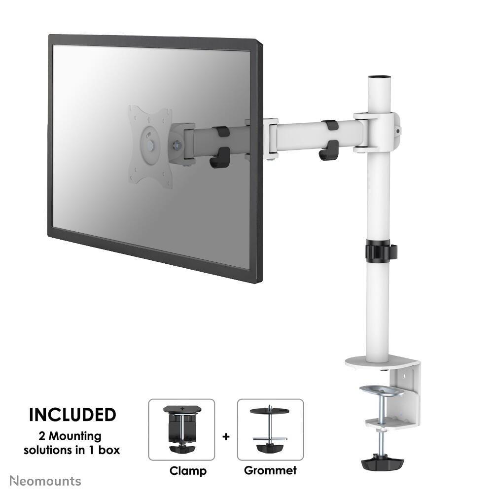 Neomounts NM-D135WHITE Brazo de monitor 10-30" - Neomounts NM-
