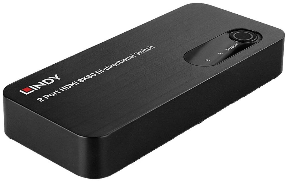 Lindy 2 Port HDMI 8K60 Bi-Directional Switch - Lindy 2 Port HDMI 8K60