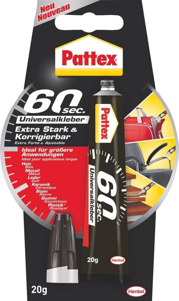 Pattex Universalkleber 60 Sekunden,Tube with 20g