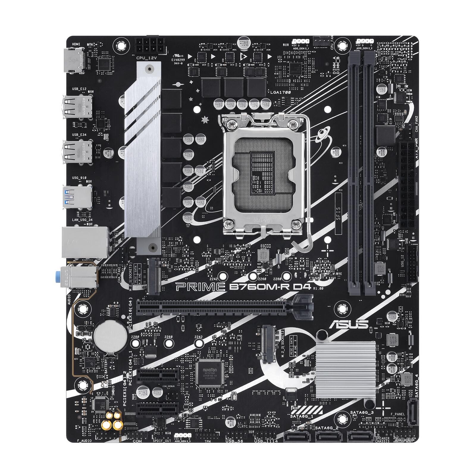ASUS PRIME B760M-R D4 Intel B760 LGA 1700 micro ATX - ASUS PRIME