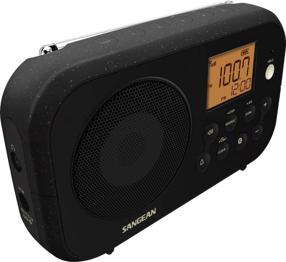 Sangean PR-D12 BT Tischradio MW, UKW Bluetooth black