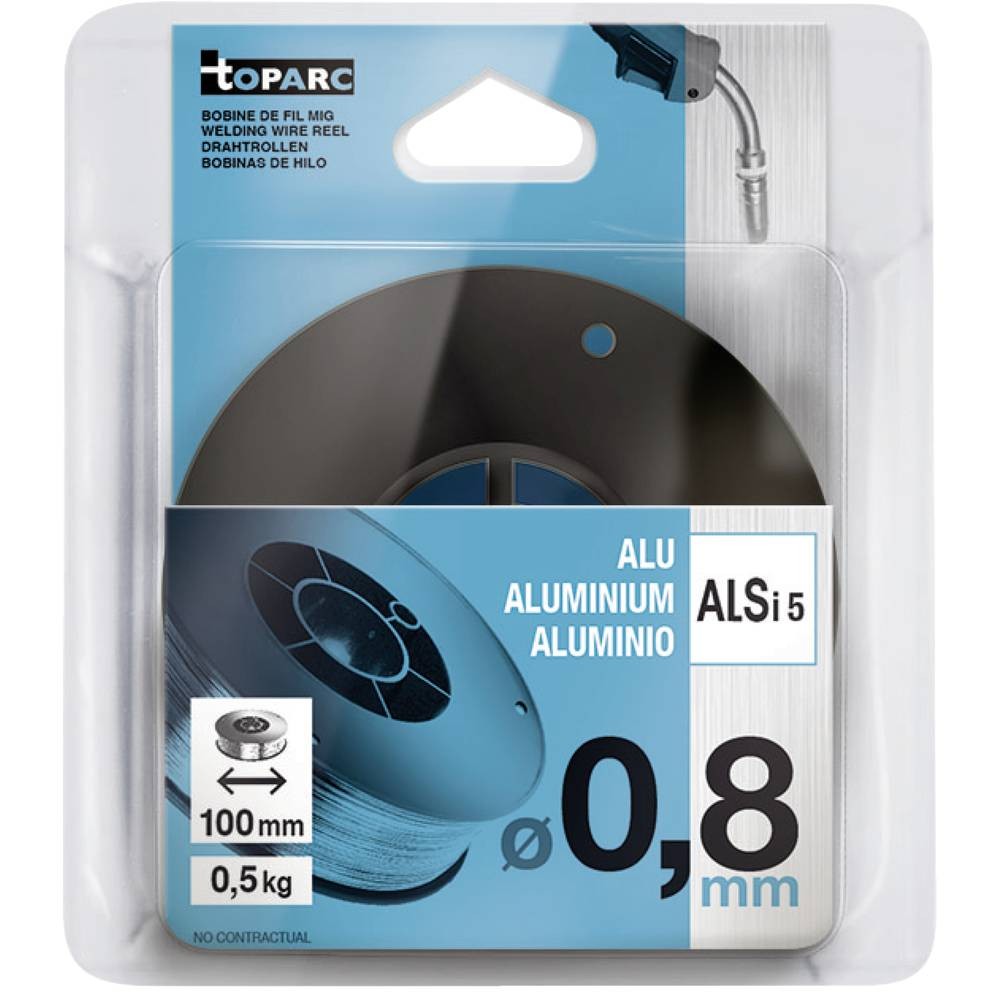 Toparc Drahtrolle Alu Ø 100mm - Ø 0,8mm 0.5kg 086685