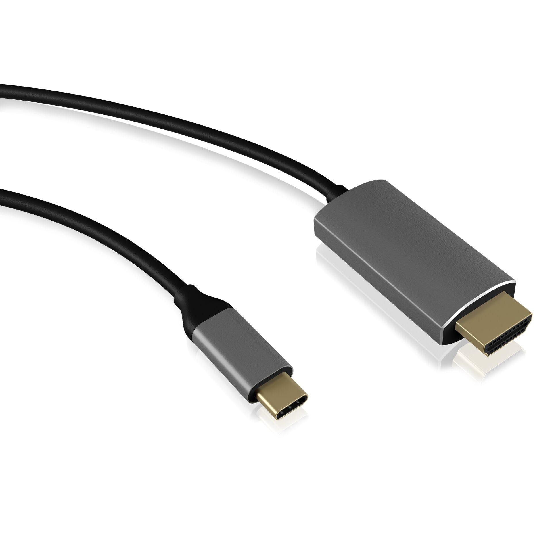 ICY BOX IB-CB020-C HDMI cable 1.8 m HDMI Type A (Standard) Black,