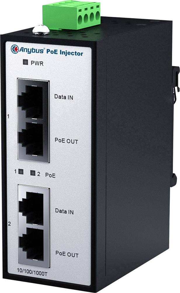Anybus AWB4006 AWB4006 PoE Injector RJ-45 12 V/DC, 24 V/DC, 36 V/DC,
