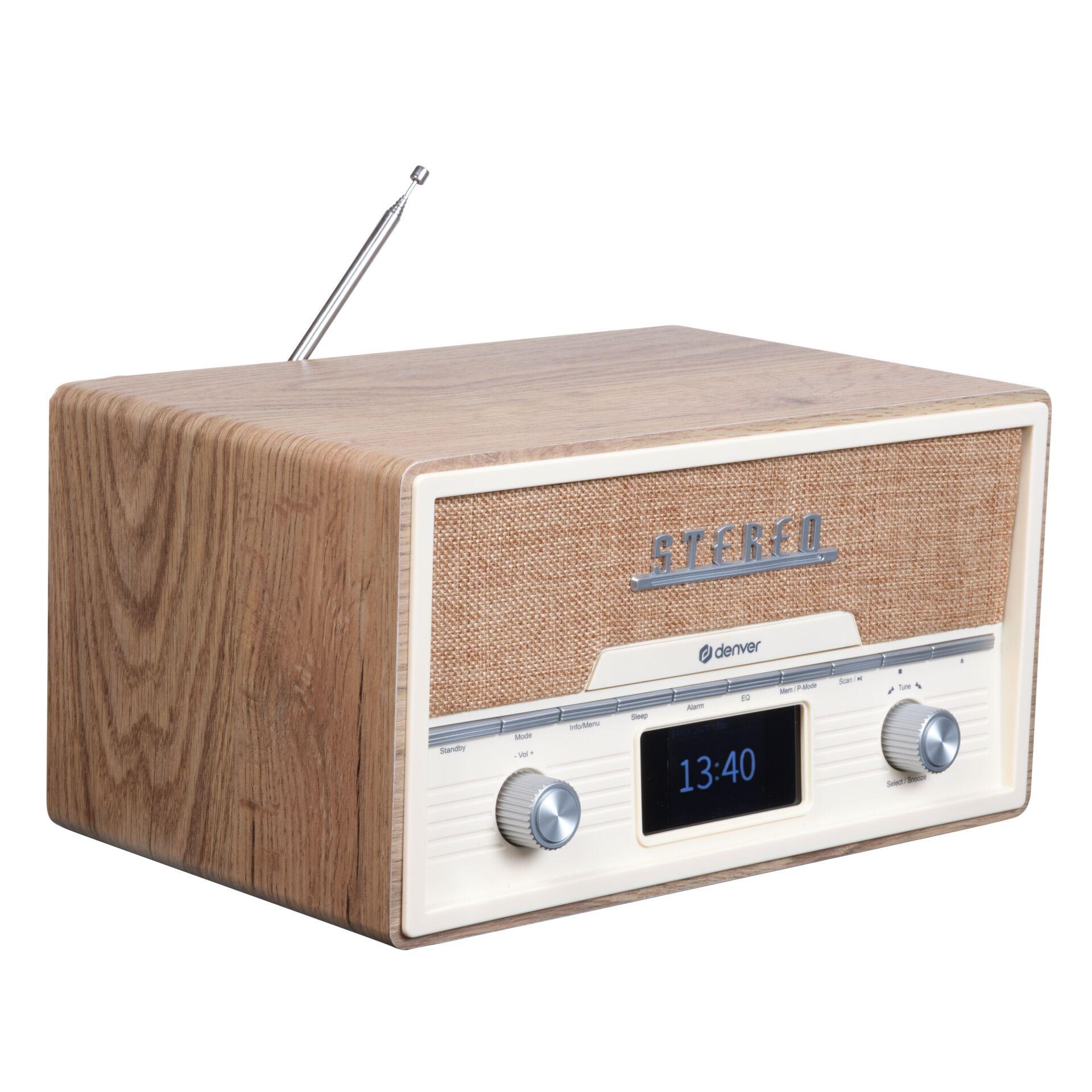 Denver Retro DAB+/FM Radio mit CD/BT/USB MDA-525LW