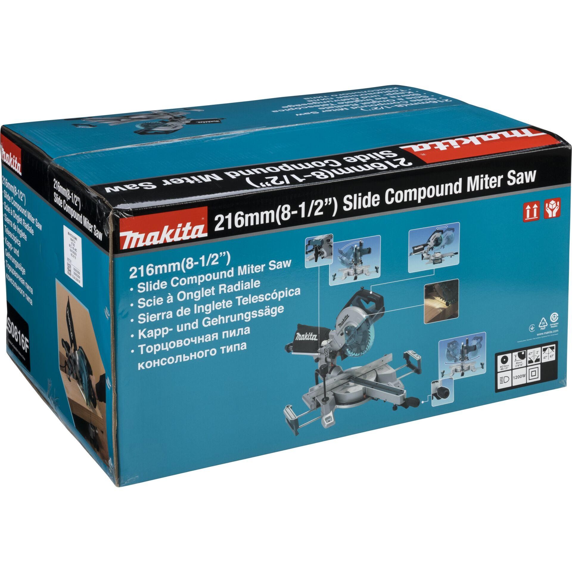 Makita LS0816F Kapp- and Gehrungssäge 216 mm 30 mm 1200 W