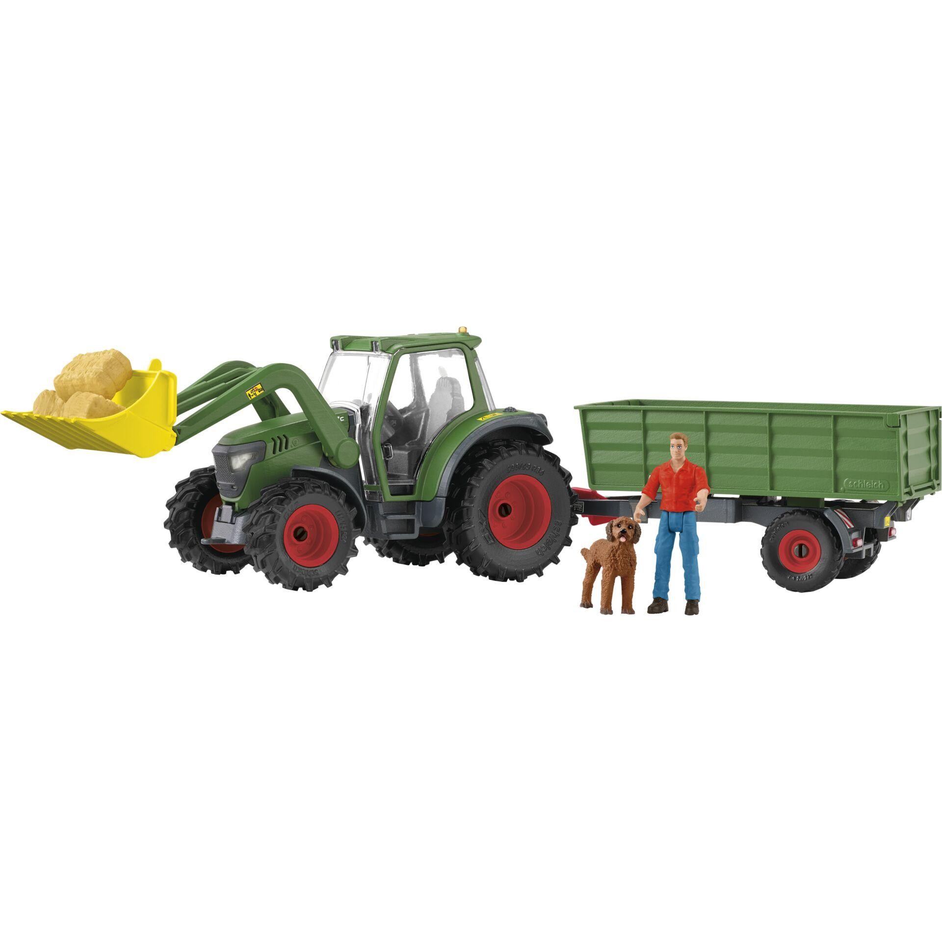 schleich FARM WORLD 42608 Traktor mit Anhänger