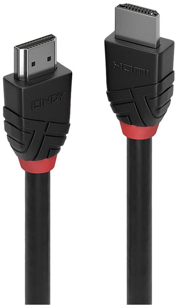 Lindy 7.5m Standard HDMI Cable, Black Line - Lindy 7.5m Standard HDMI