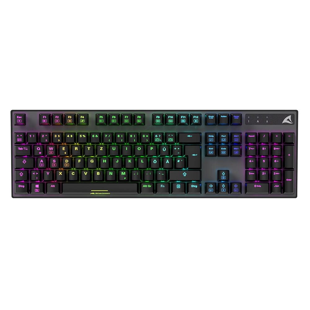 Sharkoon Gaming Tastatur Skiller SGK20 schwarz-rot DE
