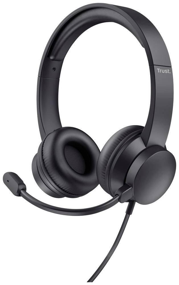 Trust Ayda Headset Wired Head-band Calls/Music Black - Trust Ayda,