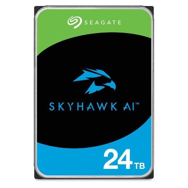 SEAGATE Surveillance Video Optimized AI Skyhawk 24TB HDD SATA 6Gb/s