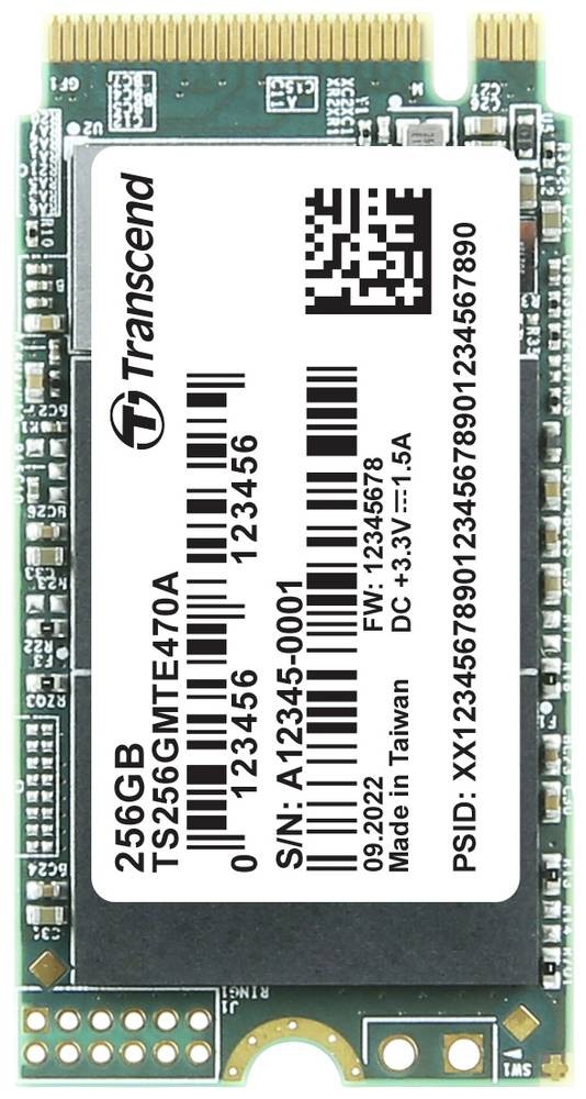 Transcend MTE470A 256 GB Interne M.2 PCIe NVMe SSD 2242 PCIe NVMe 3.0