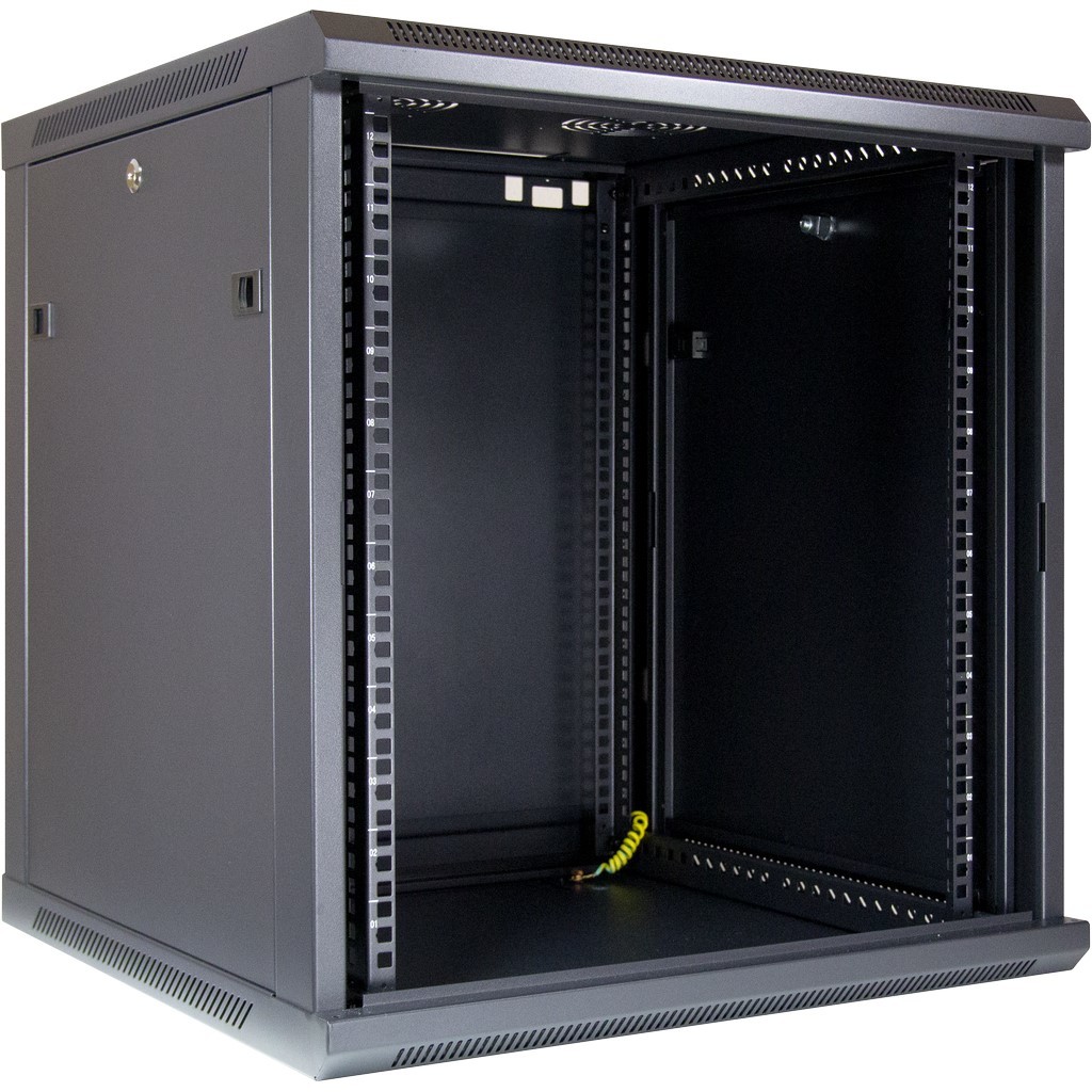 Sma Ready Rack Sotel | Inter-Tech SMA-6612 12U Wall mounted rack Black