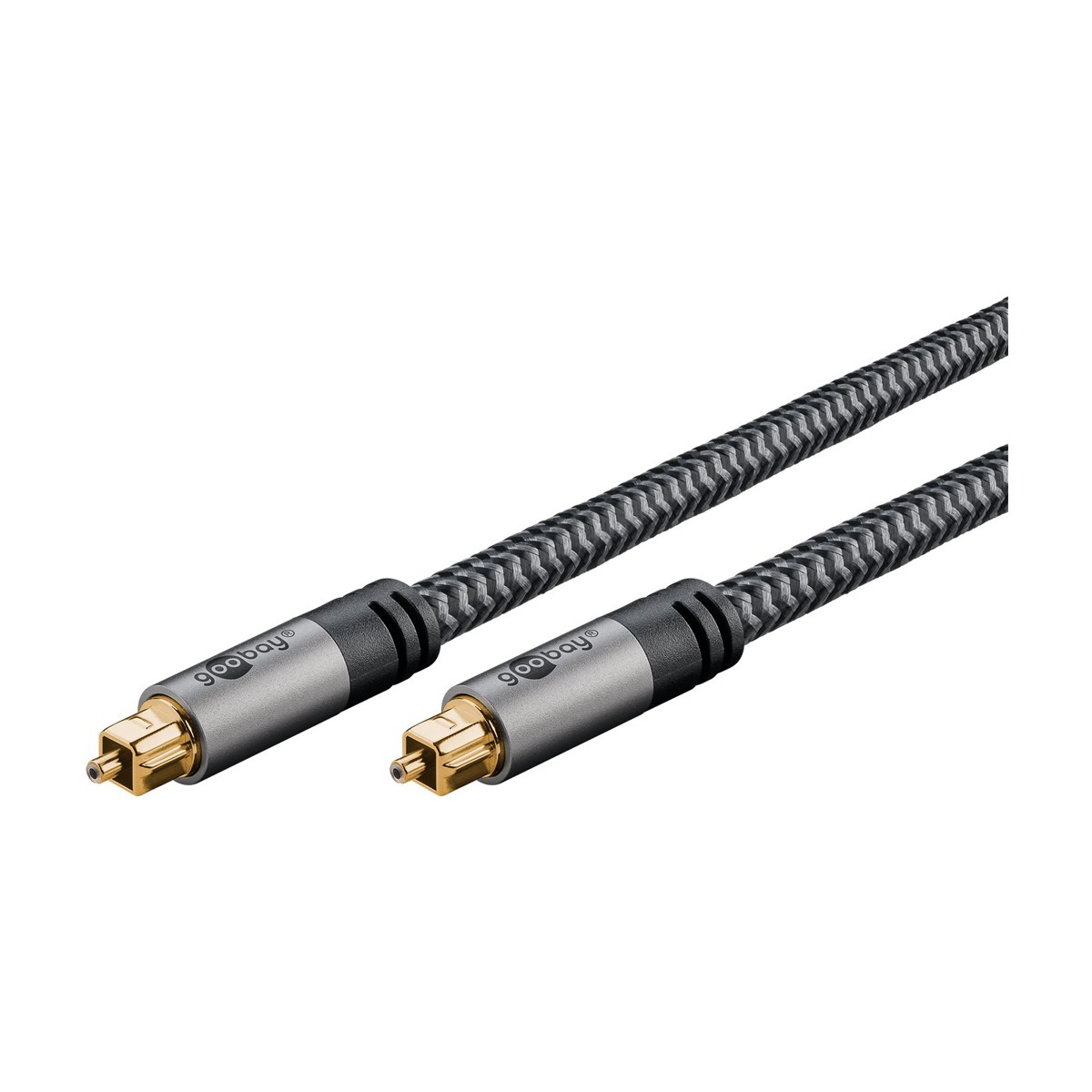 Goobay 65308 audio cable 10 m TOSLINK Black, Silver - Goobay 65308,