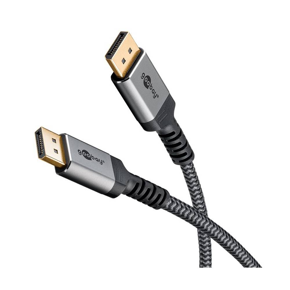 Goobay 65267 DisplayPort cable 5 m Black, Silver - Goobay 65267, 5 m,