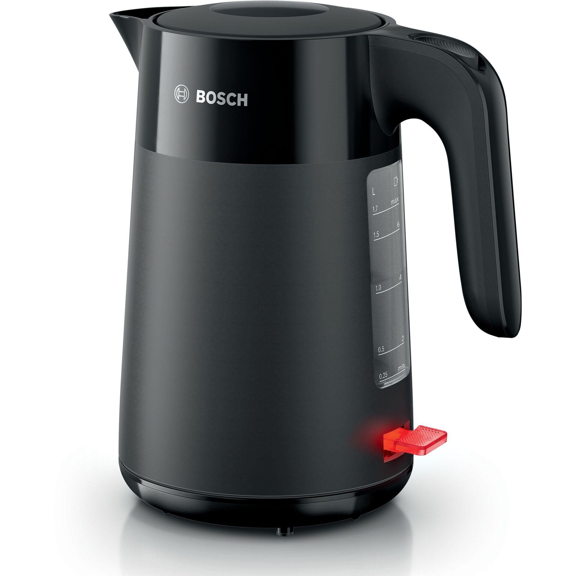 Bosch TWK2M163 bouilloire 1,7 L 2400 W Noir - Bosch TWK2M163, 1,7 L,