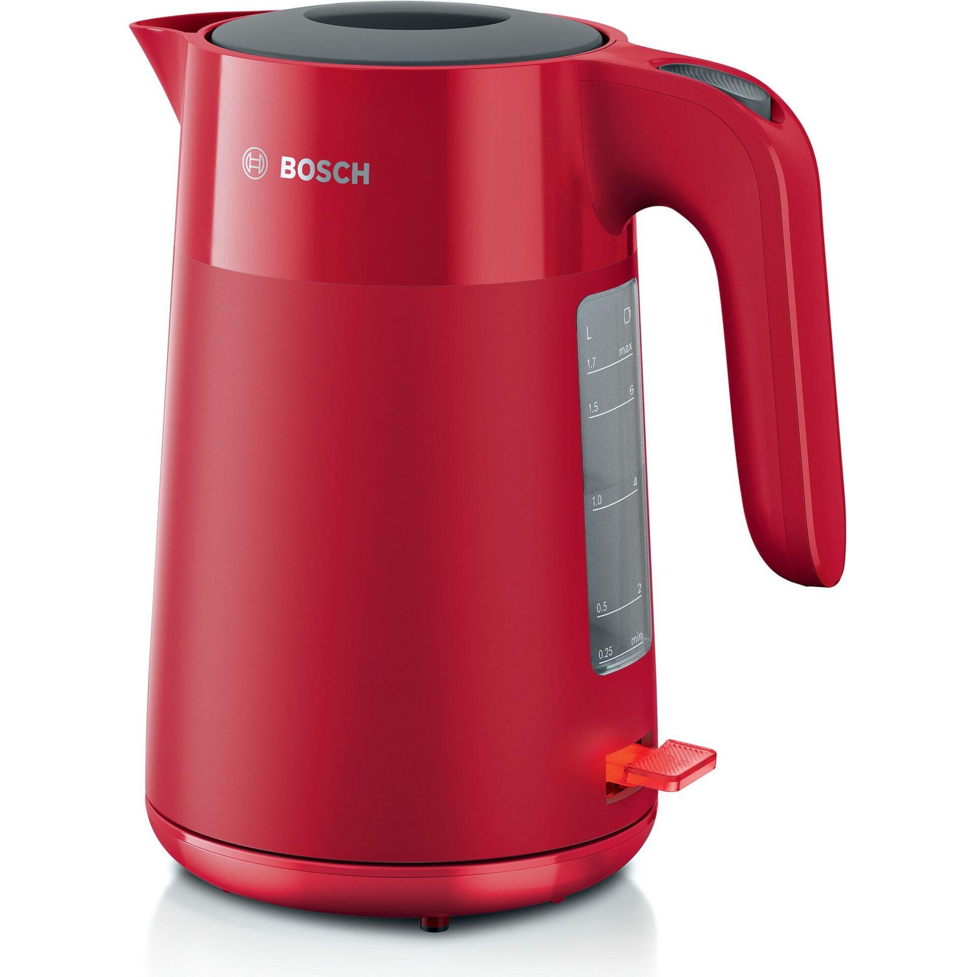 Bosch TWK2M164 bouilloire 1,7 L 2400 W Noir, Gris, Rouge - Bosch