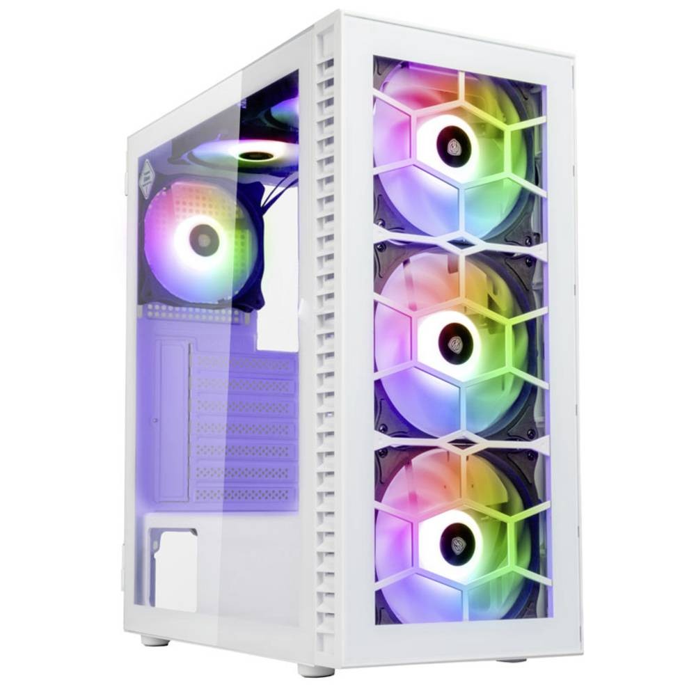 Kolink OBSERVATORY HF GLASS WHITE ARGB Midi Tower Blanco - Kolink