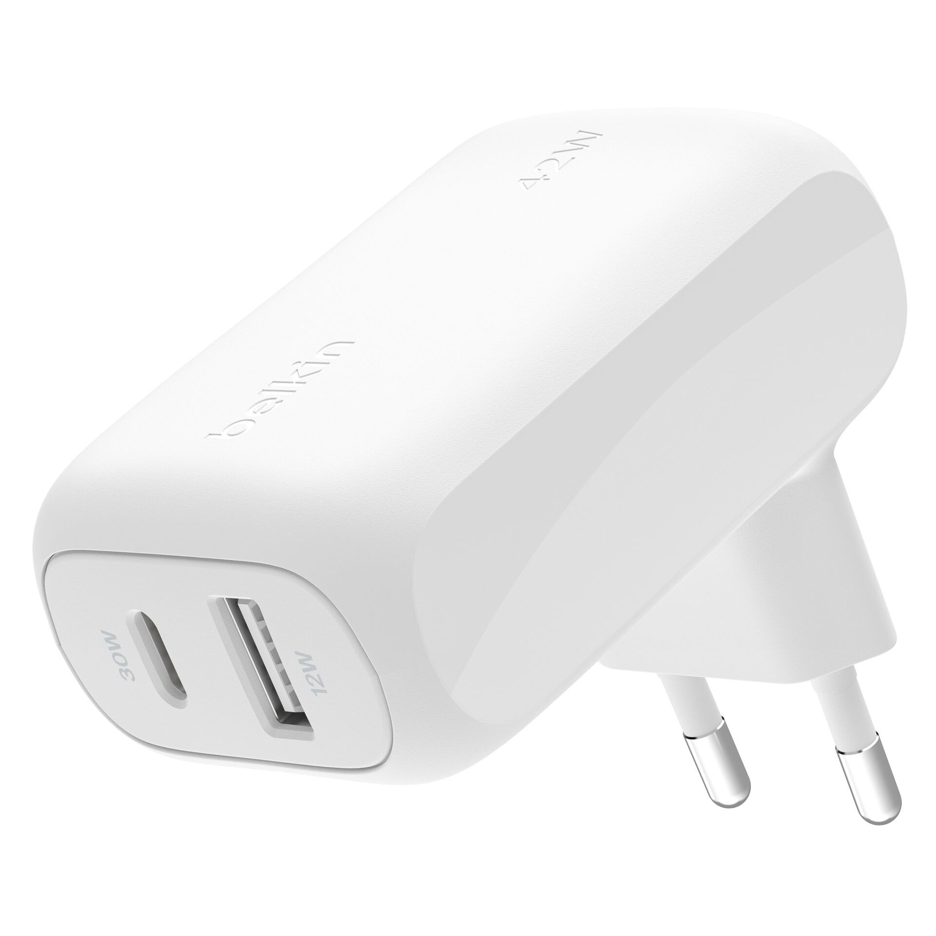 Belkin CARICABATTERIA DOPPIA PORTA 30W USB-C + 12W USB-A - Belkin
