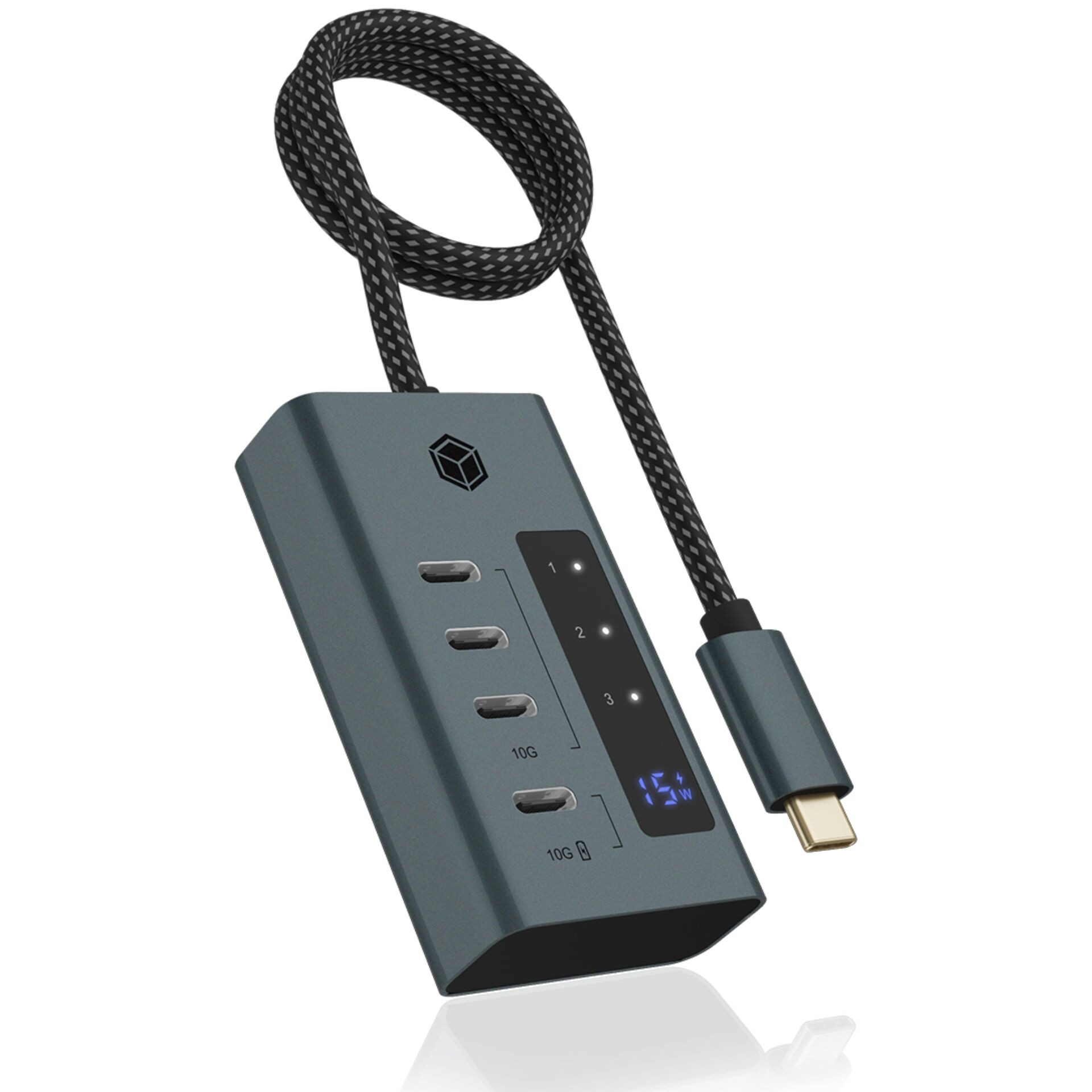 ICY BOX IB-HUB1454-C31 USB 3.2 Gen 1 (3.1 Gen 1) Type-C 10000 Mbit/s