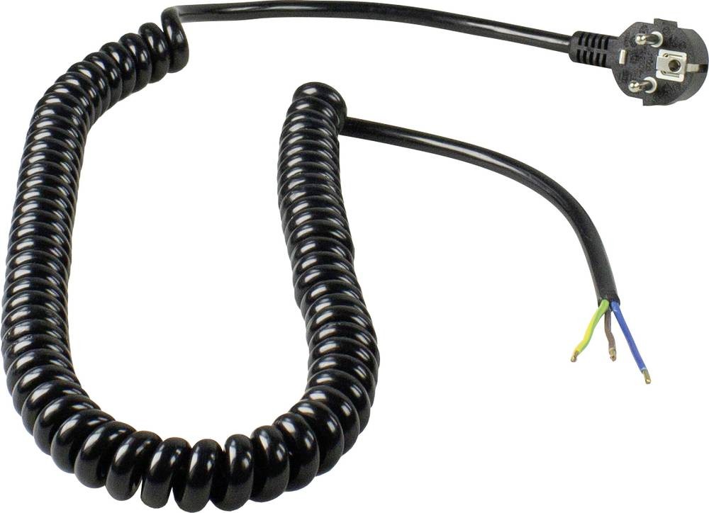 AS Schwabe 70428 Strom connection cable black 4m