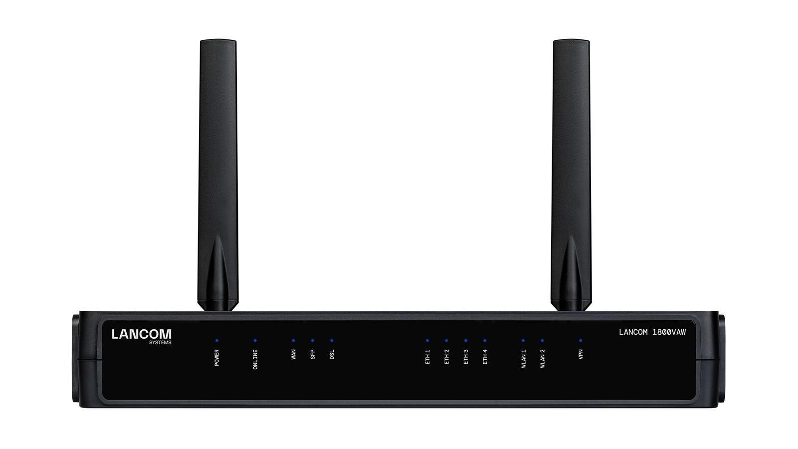 LANCOM 1800VAW (EU) - LANCOM 1800VAW (EU), Noir, DSL, LAN, Énergie,