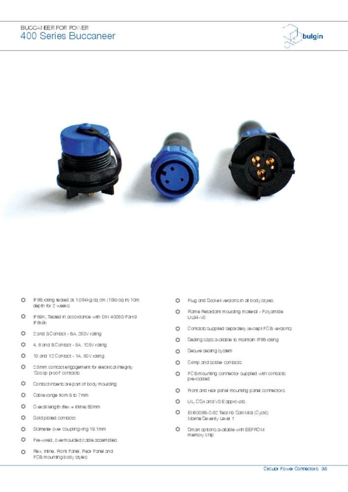 Bulgin PX0412/06P Rundsteckverbinder 1 pc(s)