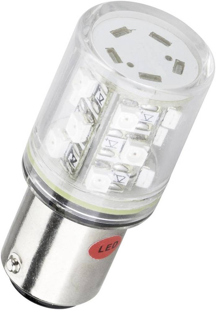 Barthelme 52162411 LED-Lampe Rot BA15d 230 V/AC 5lm