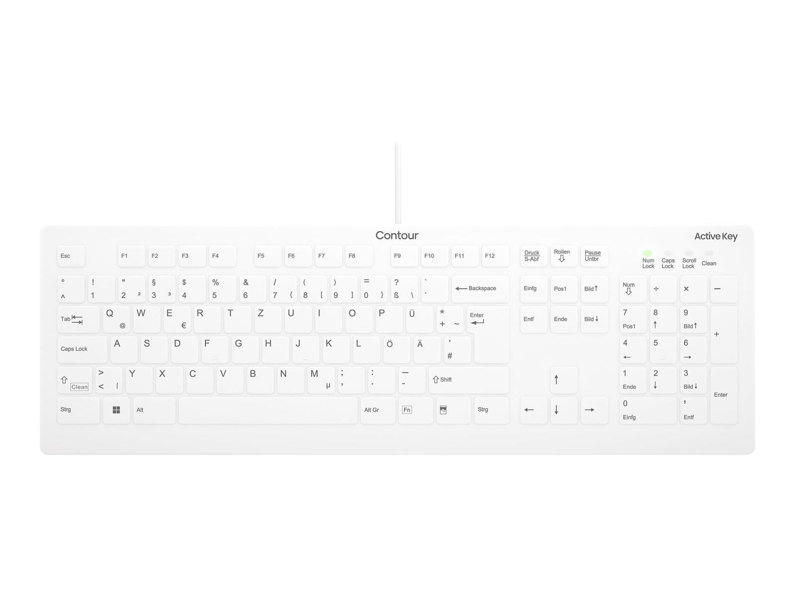 ActiveKey Medical Keyboard C8112 - Flat-Design IP68 vollvers
