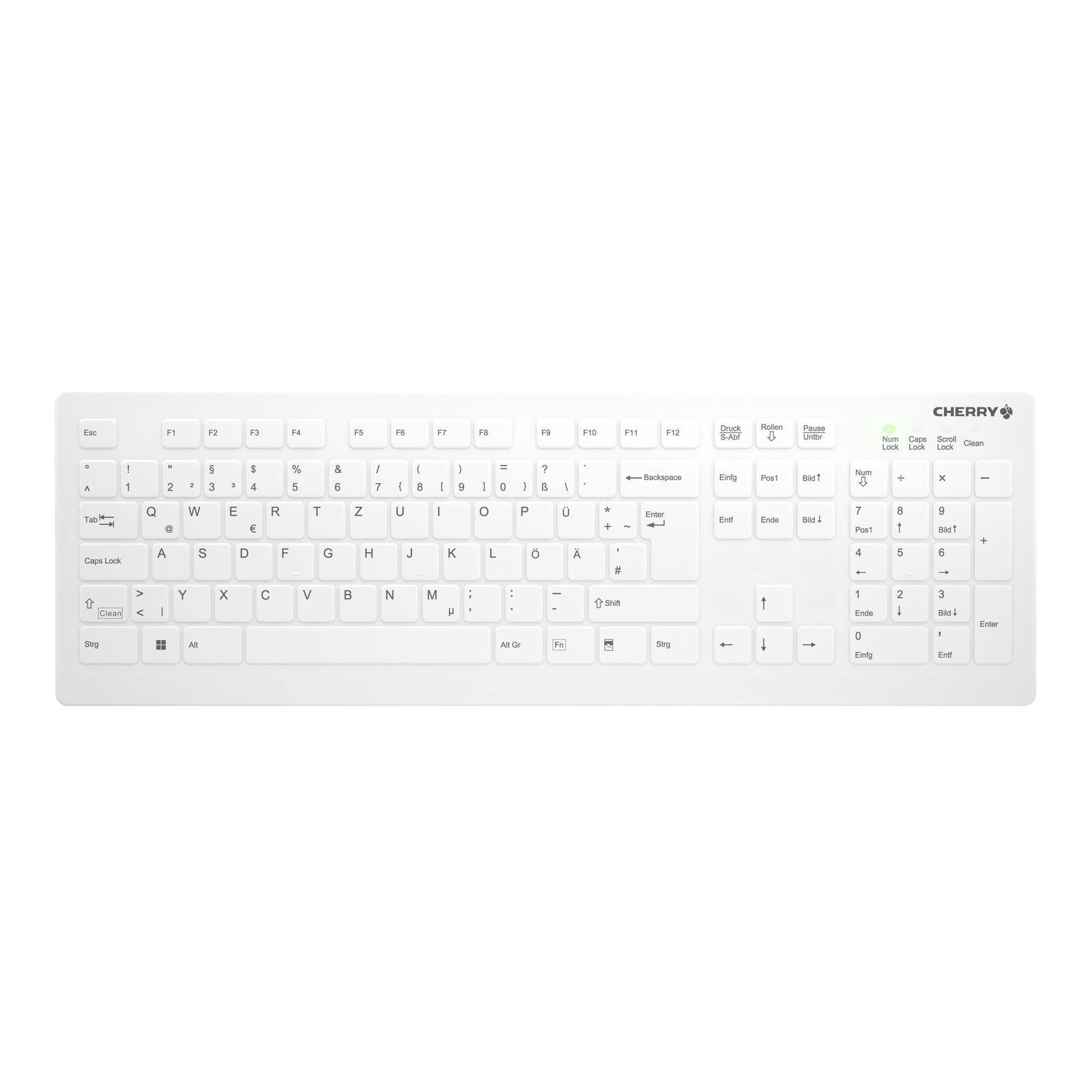 Cherry Keyboard AK-C8112 Medical wireless sealed [DE] white IP68