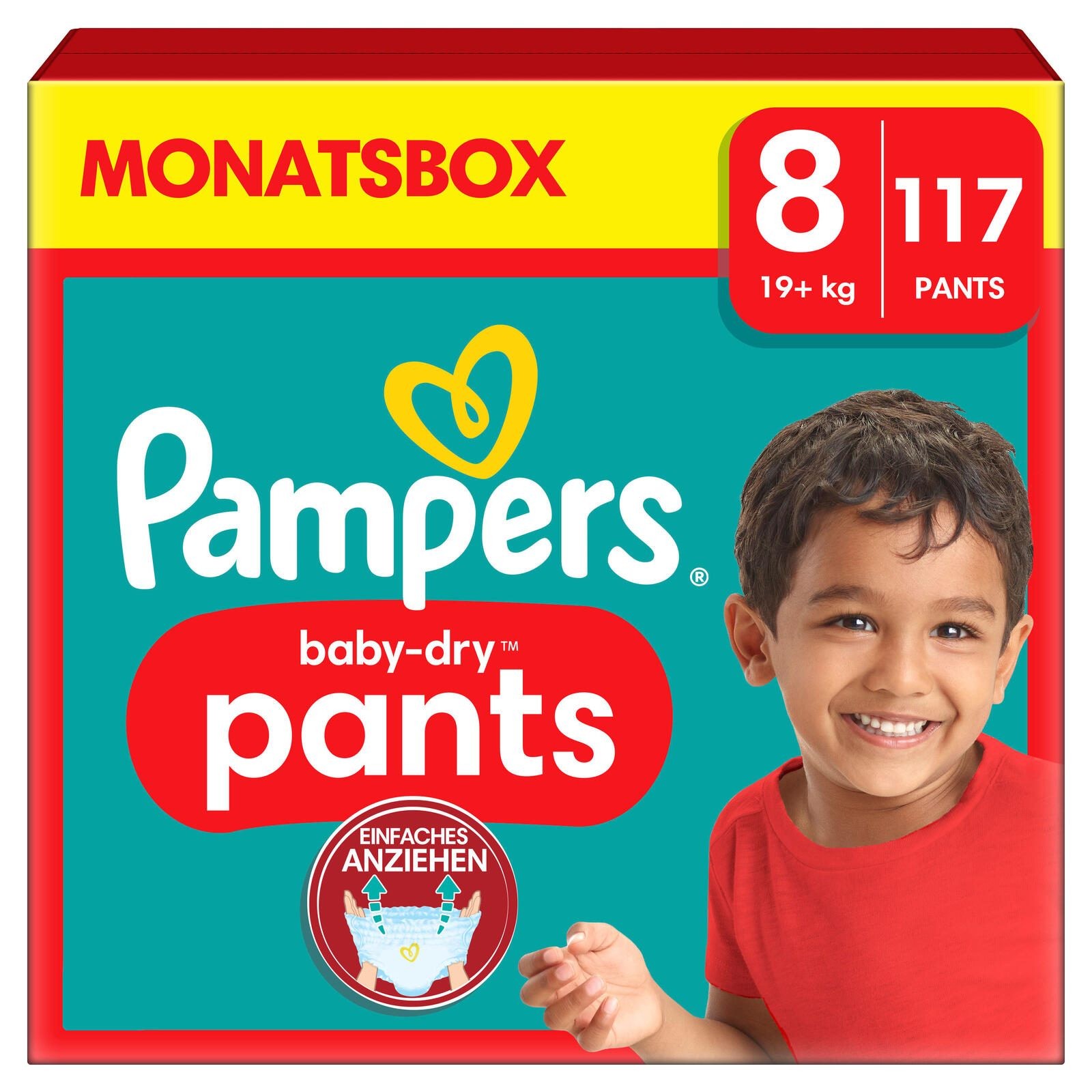 Pampers Baby Dry Pants Gr.8 Extra Large 17+kg MonatsBox