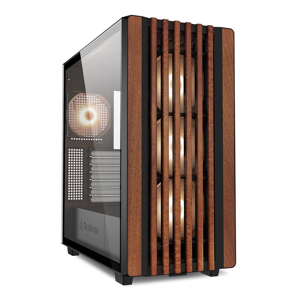 Sharkoon REBEL C70G RGB Full Tower Black, Wood - Sharkoon REBEL C70G