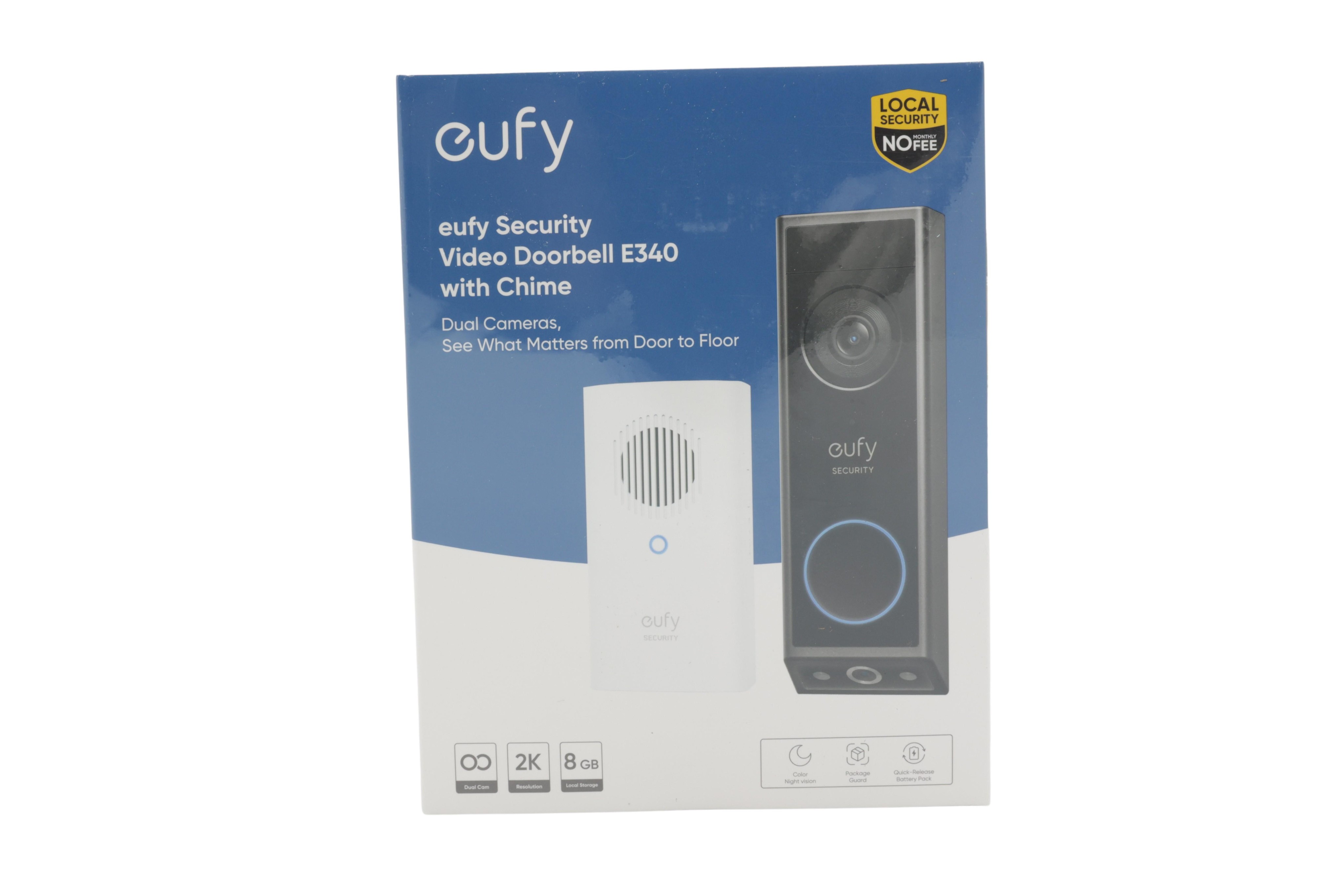 Eufy Security Video Doorbell E340, cámara doble con sistema de