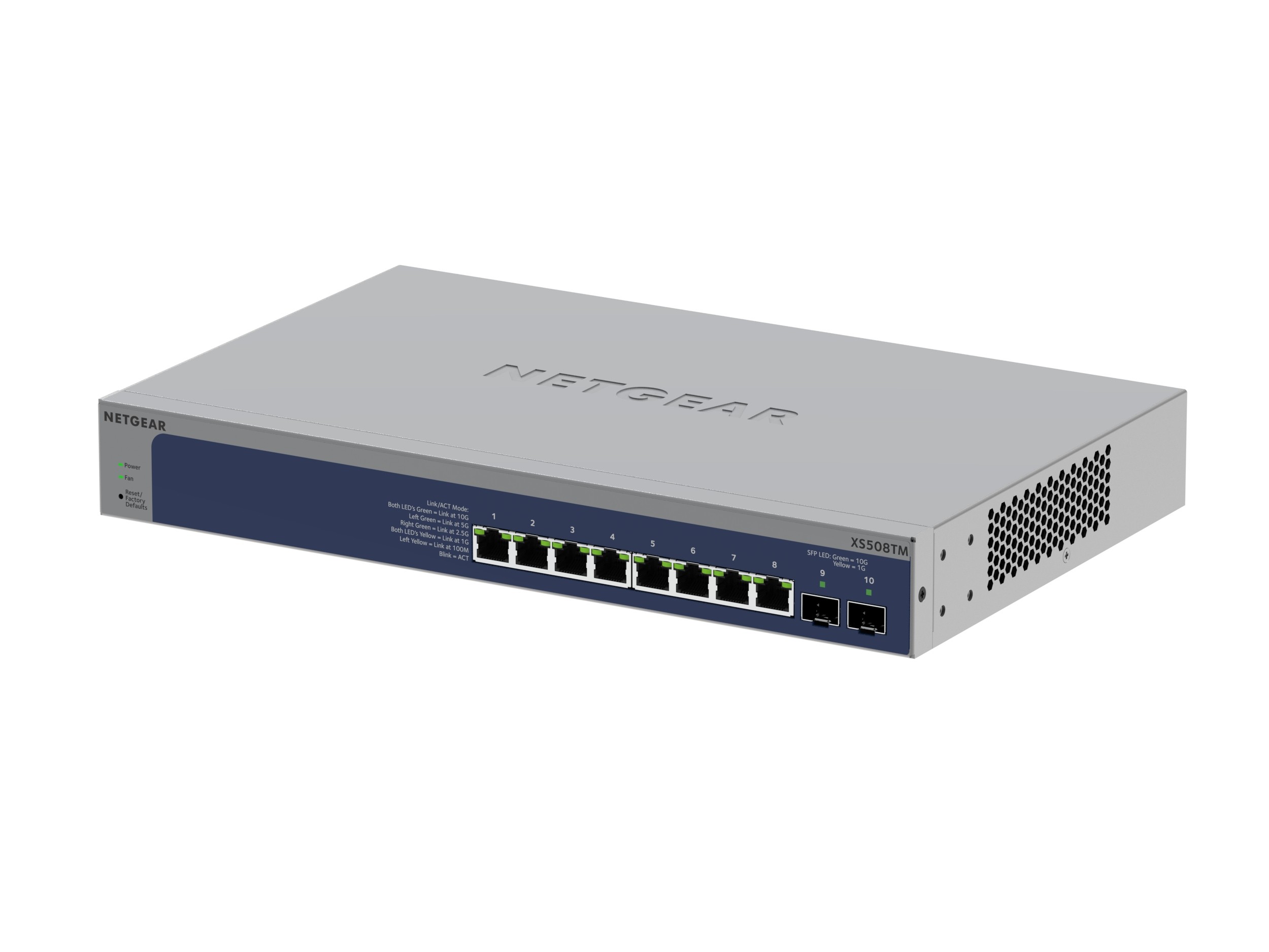 NETGEAR XS508TM Géré L2/L3/L4 Gris - NETGEAR XS508TM, Géré, L2/L3/