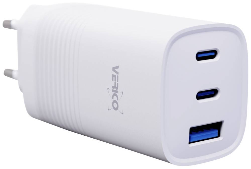 Verico Mojo 65W GaN 3 USB Ladegerät 65W 1x USB-A, 2x USB-C USB PD