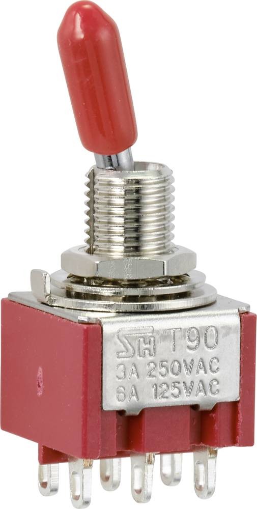 TRU COMPONENTS TC-9353996 Wippschalter 250 V/AC 3A 2 x Ein/Ein
