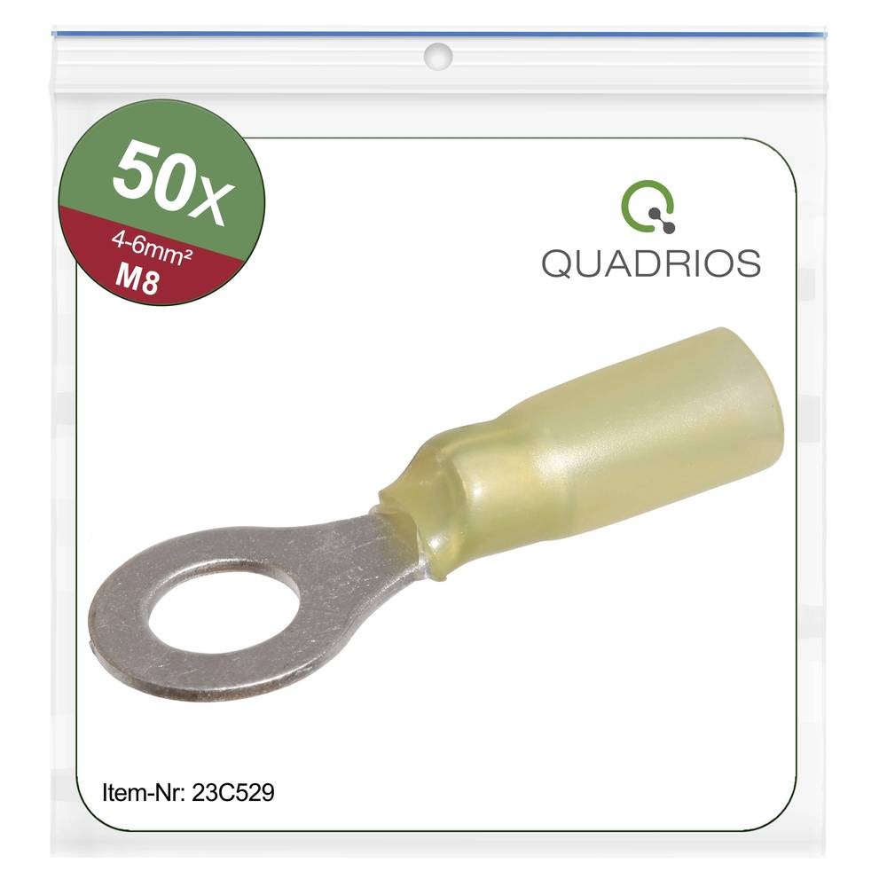 Quadrios 23C529 Ringkabelschuh Querschnitt (max.)=6mm² Loch-Ø=8.5mm