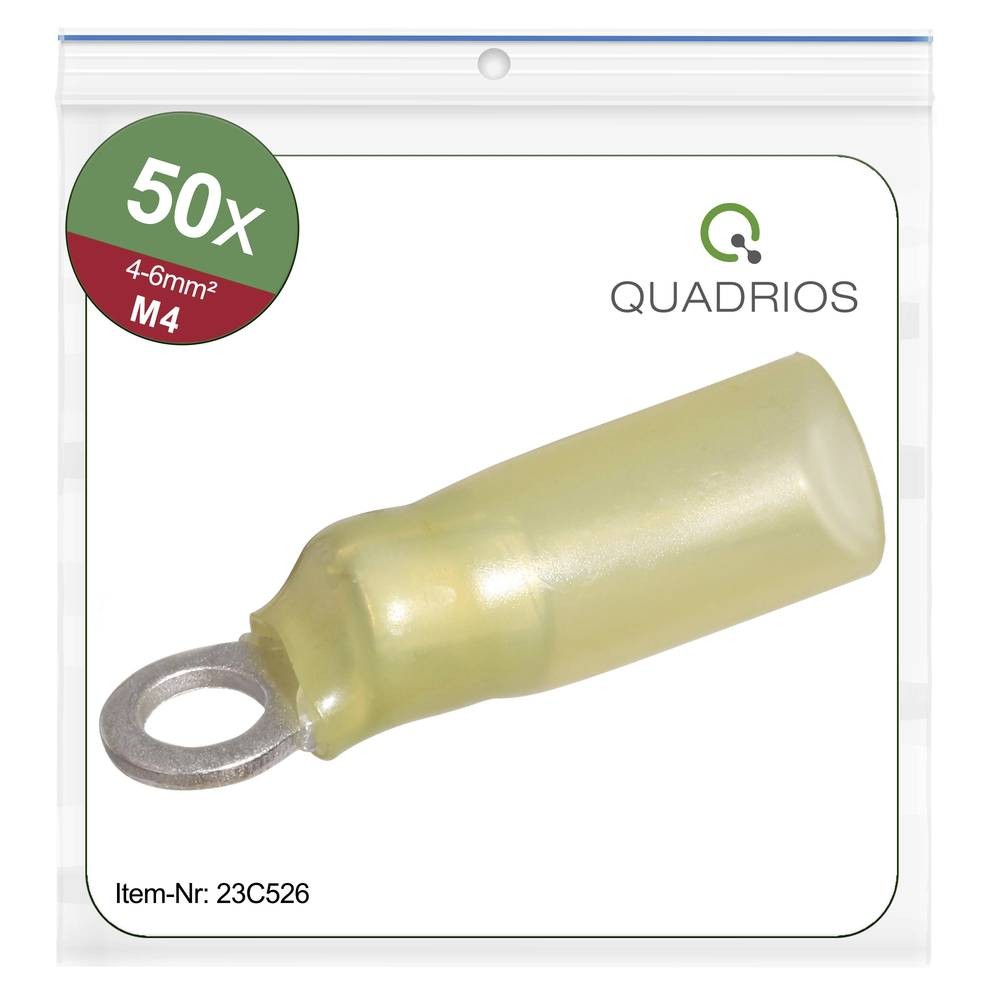 Quadrios 23C526 Ringkabelschuh Querschnitt (max.)=6mm² Loch-Ø=4.3mm