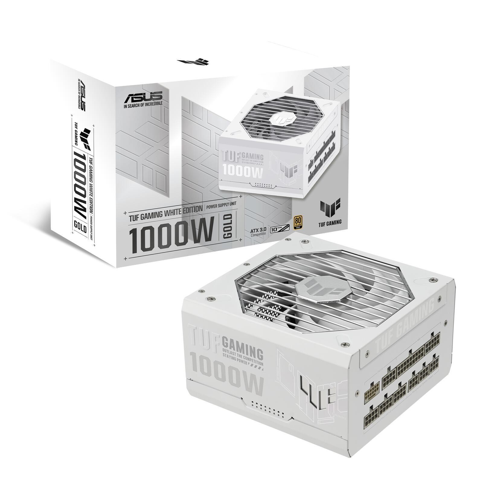 ASUS TUF Gaming 1000W Gold White Edition power supply unit 20+4 pin