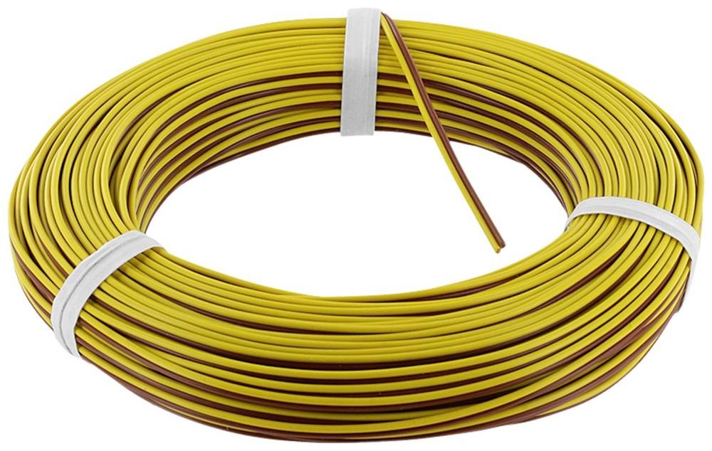 Econ connect ZKL014GEBR50 Litze 2 x 0.14mm² Gelb, brown 50m