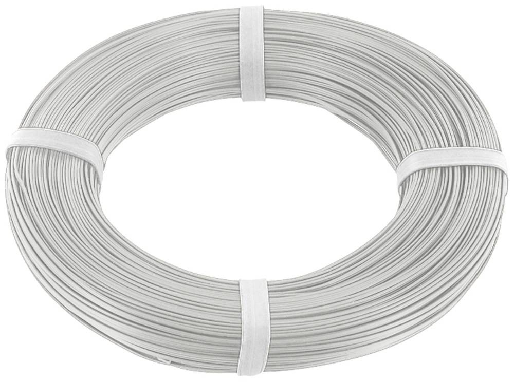 Econ connect KZL2X008WS100 Litze 2 x 0.08mm² white 100m