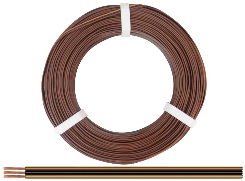 Donau Elektronik 325-818-25 Litze 3 x 0.25mm² dark brown, black,