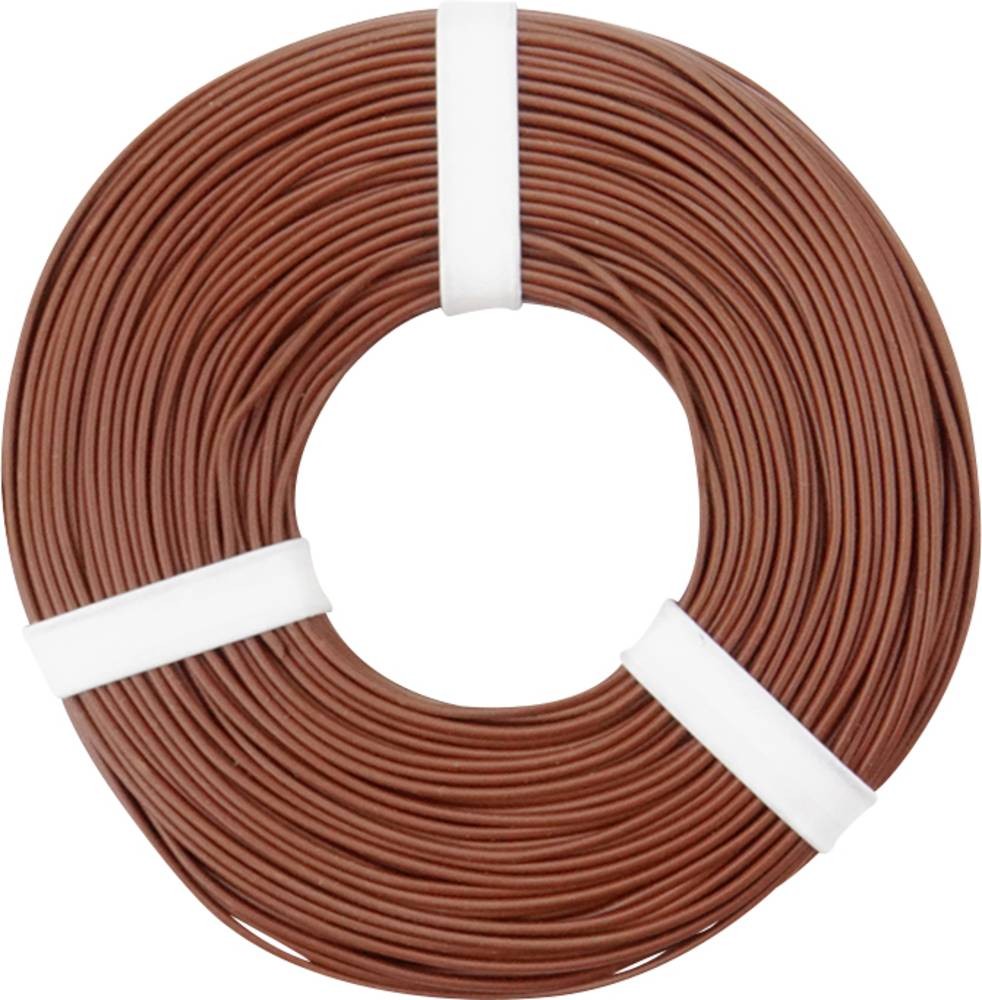Donau Elektronik 125-058 Litze 1 x 0.25mm² brown 50m