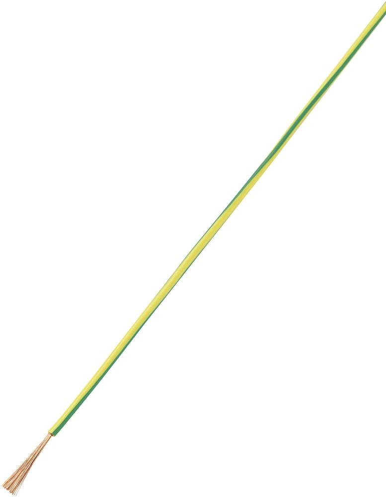 TRU Components 1570262 Litze LiY 1 x 0.14mm² verde, jaune 100m