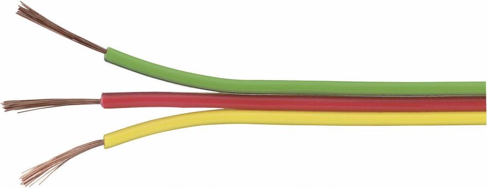 TRU Components 1571443 Litze 3 x 0.14mm² jaune, Rot, verde 25m