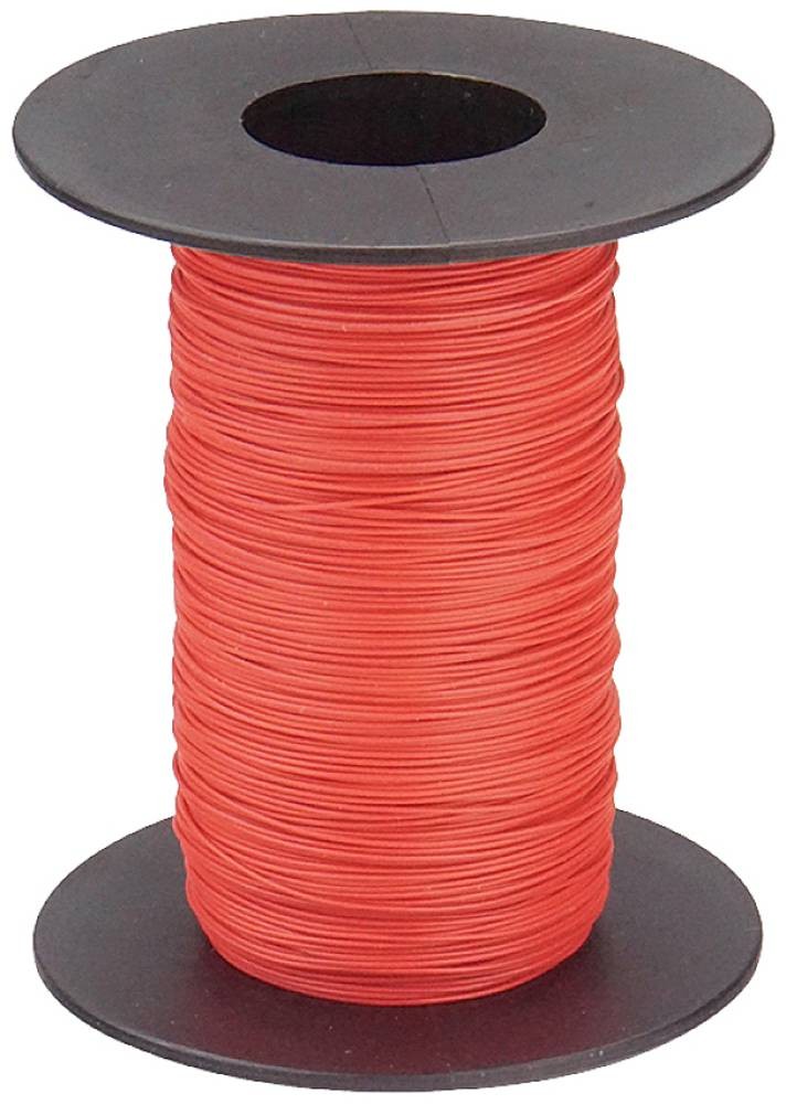 Donau Elektronik 110-0-100 Litze 1 x 0.04mm² Rot 100m
