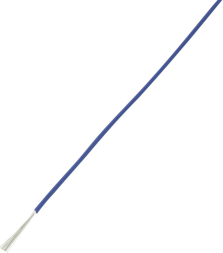 TRU Components 1567220 Litze LiY 1 x 0.22mm² blue 100m
