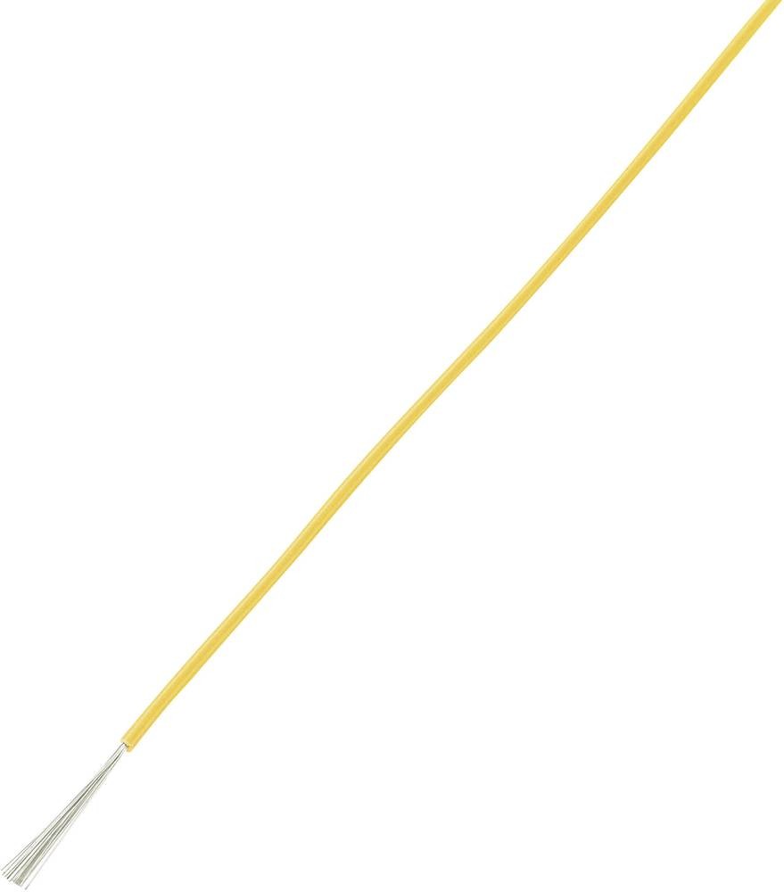 TRU Components 1567217 Litze LiY 1 x 0.50mm² Gelb 100m