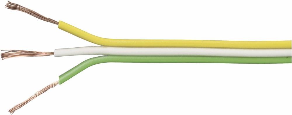 TRU Components 1567054 Litze 3 x 0.14mm² Gelb, Weiß, Grün 25m